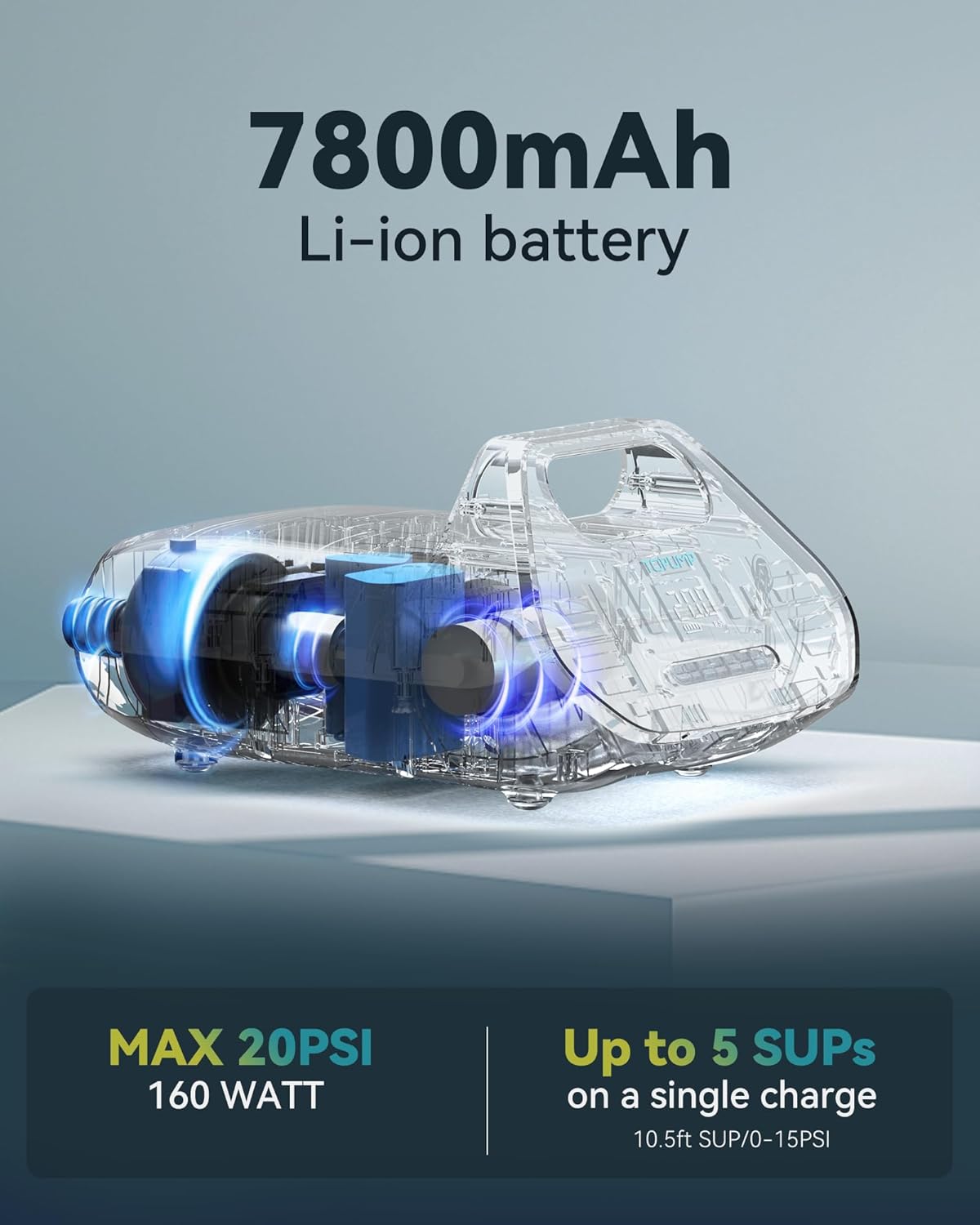 Topump TPS300 Electric Rechargeable SUP Pump