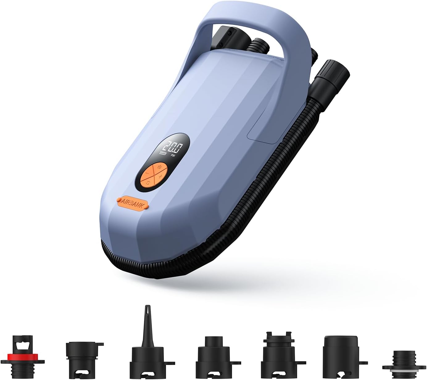 Airbank Whale Shark Pro SUP Pump – 7800mAh, 20PSI, Auto-Off