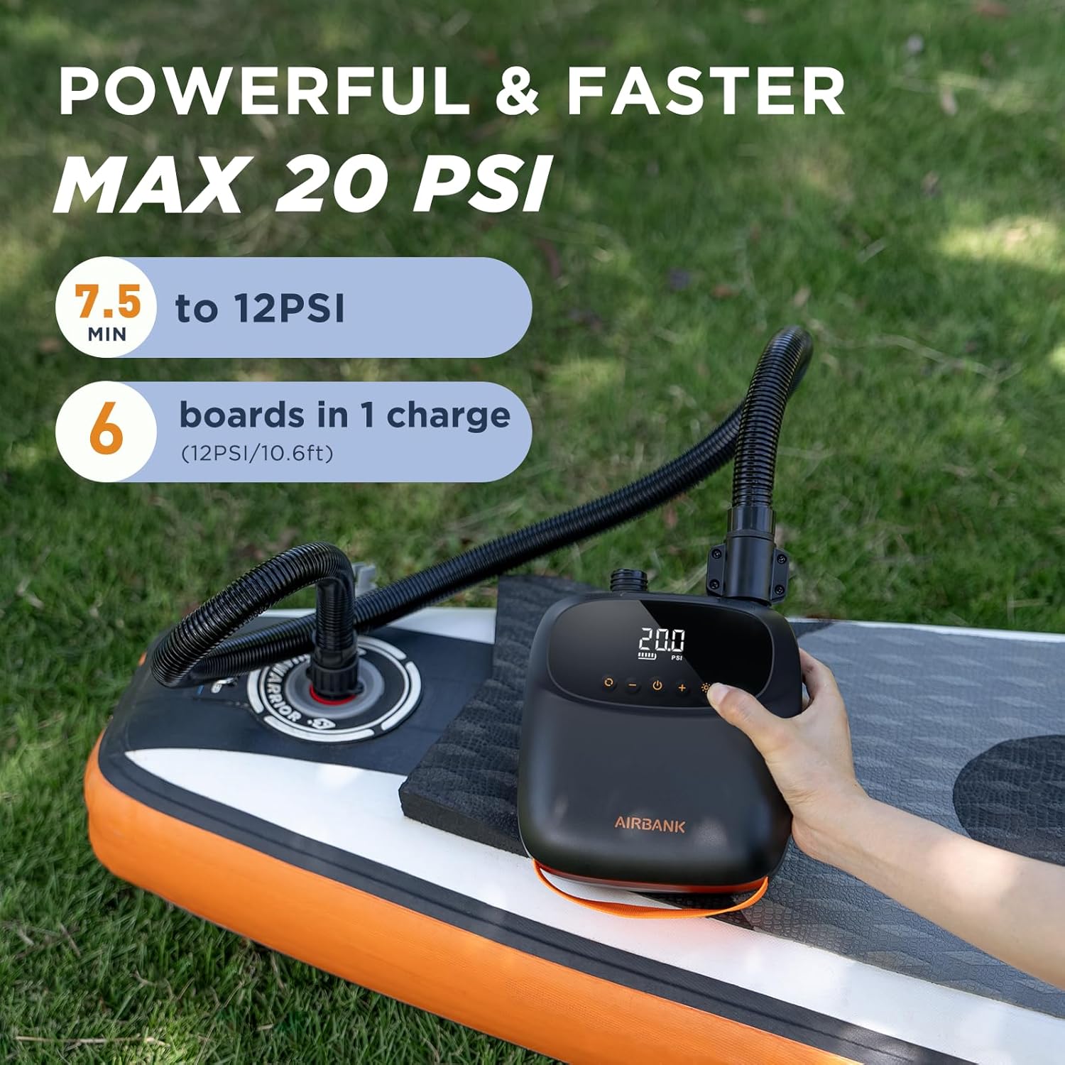 Airbank Puffer Pro Mini Electric Rechargeable SUP Pump